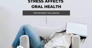Stress Affects Oral Health and What You Can Do About It Woman laying in chair with book over her face