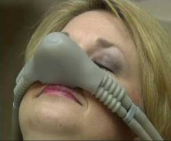 Woman resting from nitrous oxide